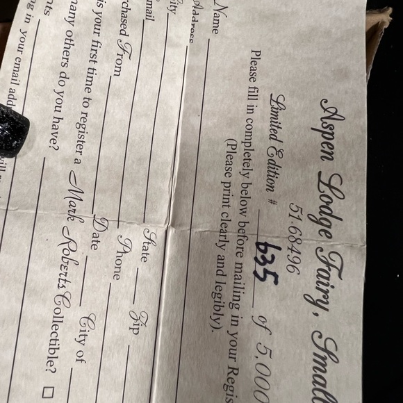 Mark Roberts 2016 Aspen Lodge Fairy RARE - Picture 5 of 7